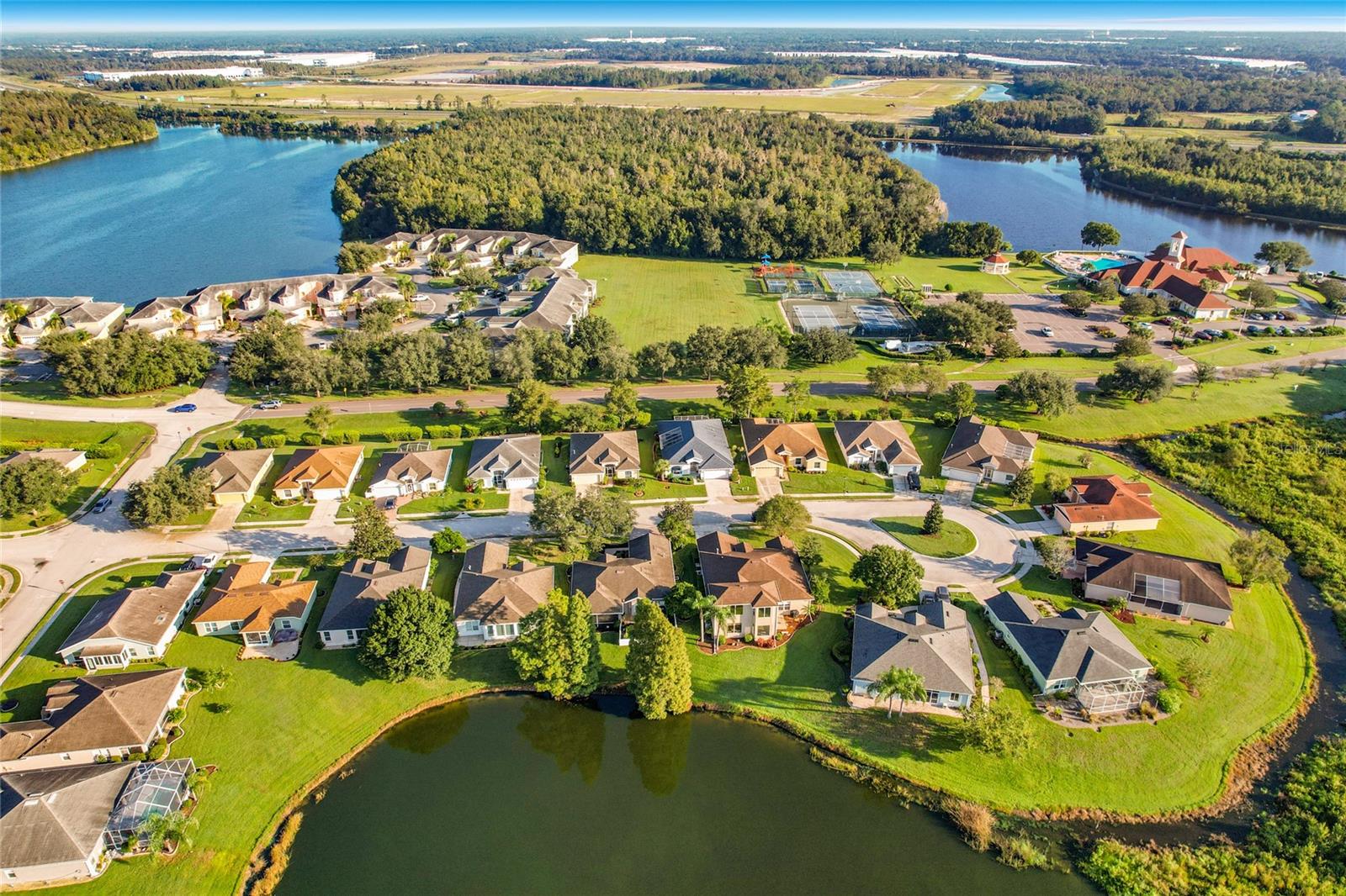 arial view of community