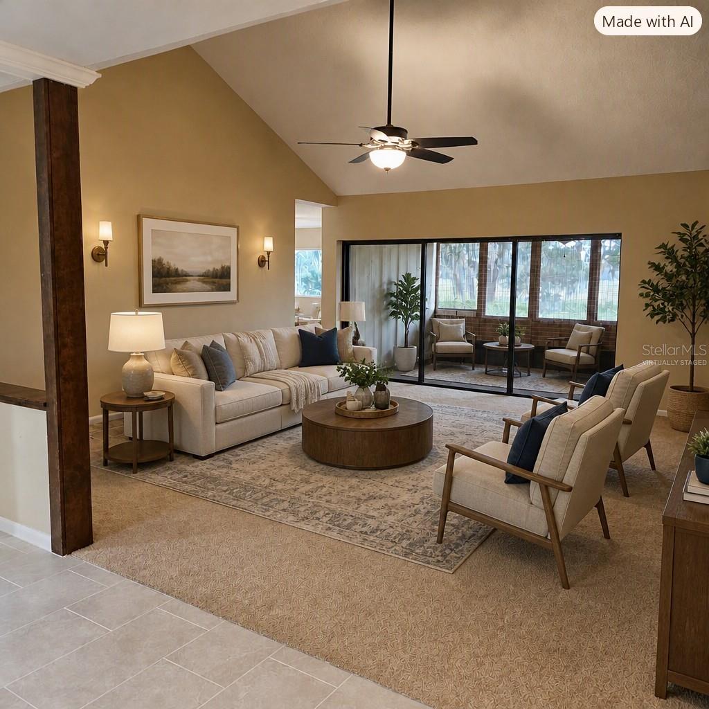 VIRTUALLY STAGED FAMILY ROOM
