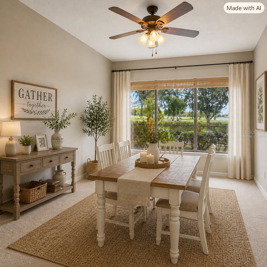 VIRTUALLY STAGED DINNING ROOM
