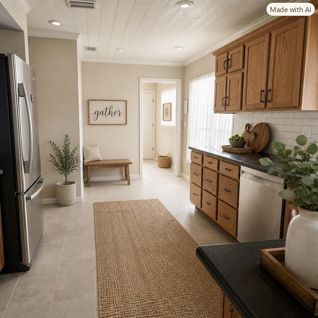 VIRTUALLY STAGED KITCHEN