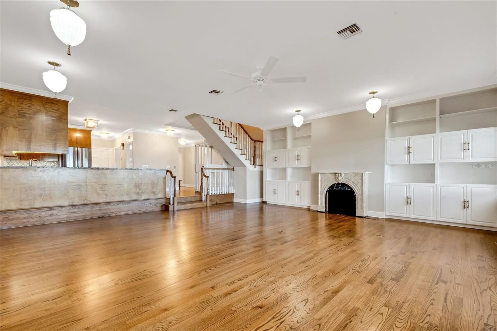 expansive view of the very spacious great room