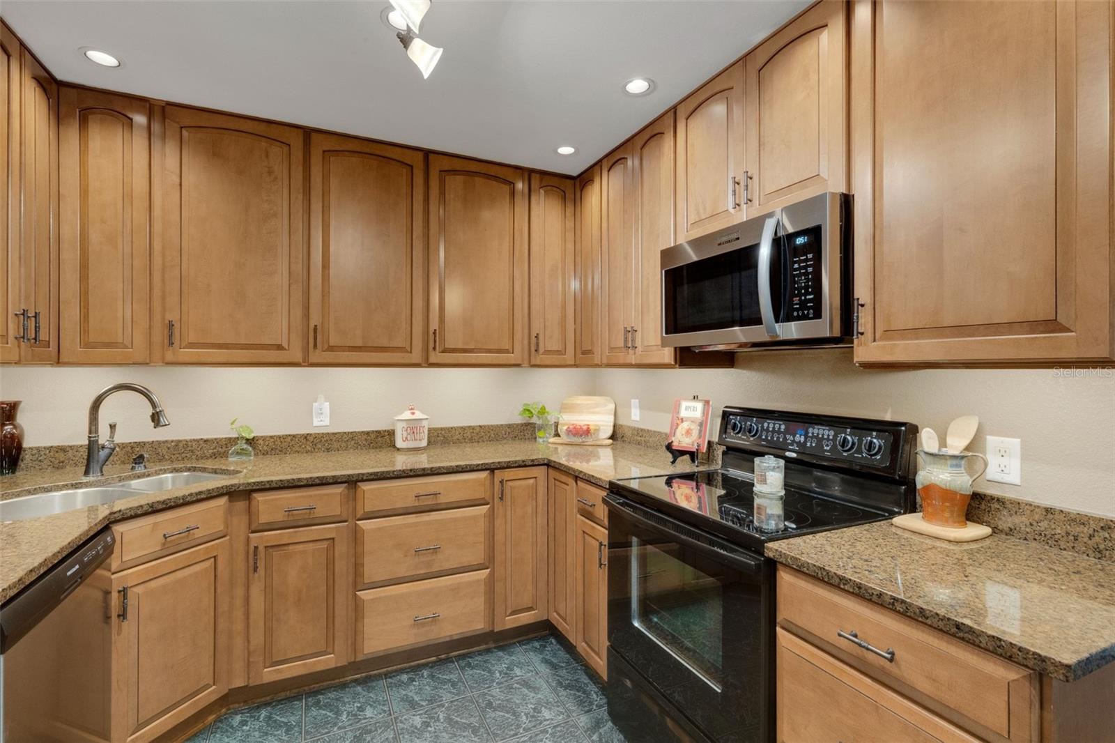With a functional layout and lots of counter space.