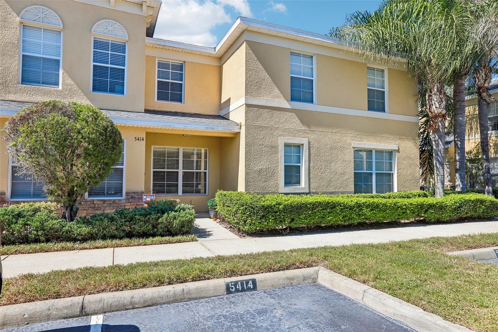 Front porch and parking space!