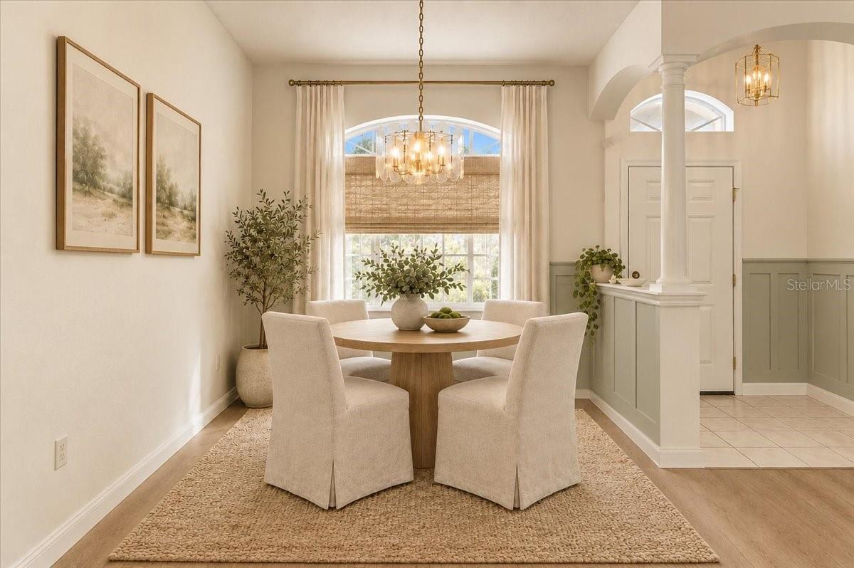 VIRTUALLY RENOVATED DINING