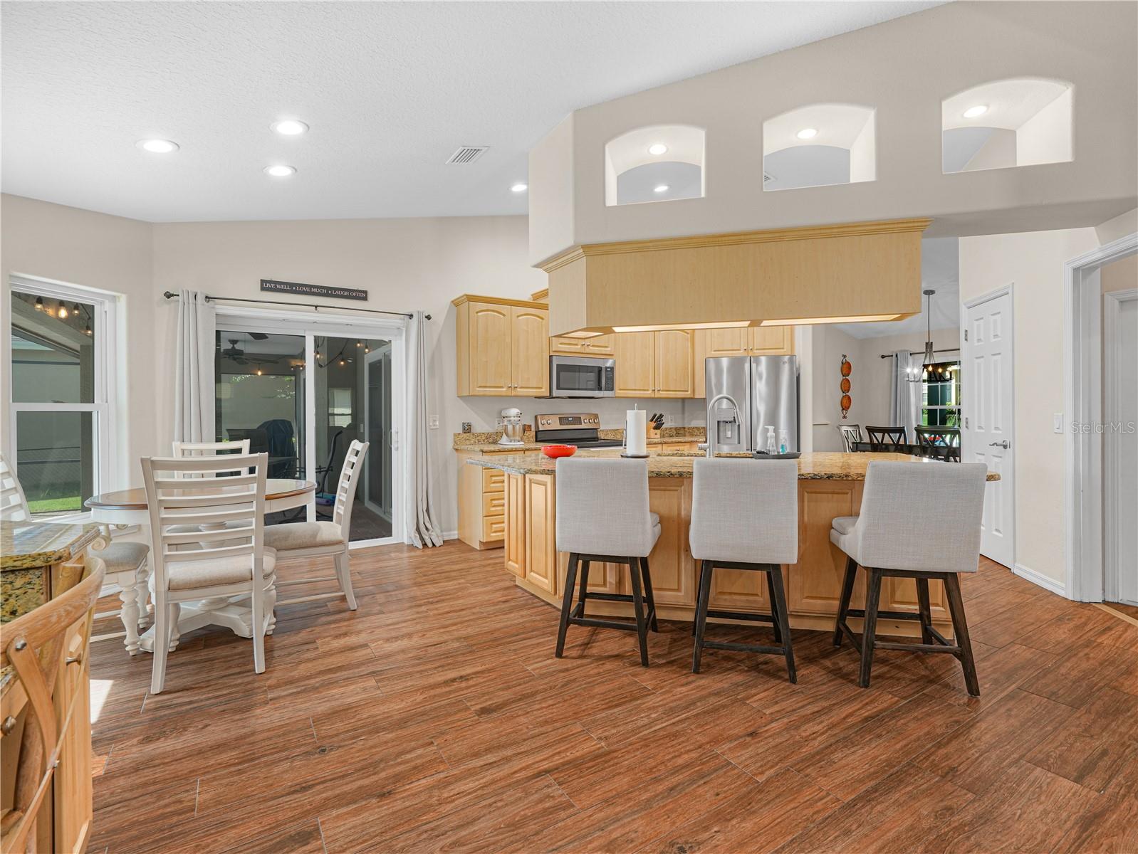 View of kitchen from Family Room