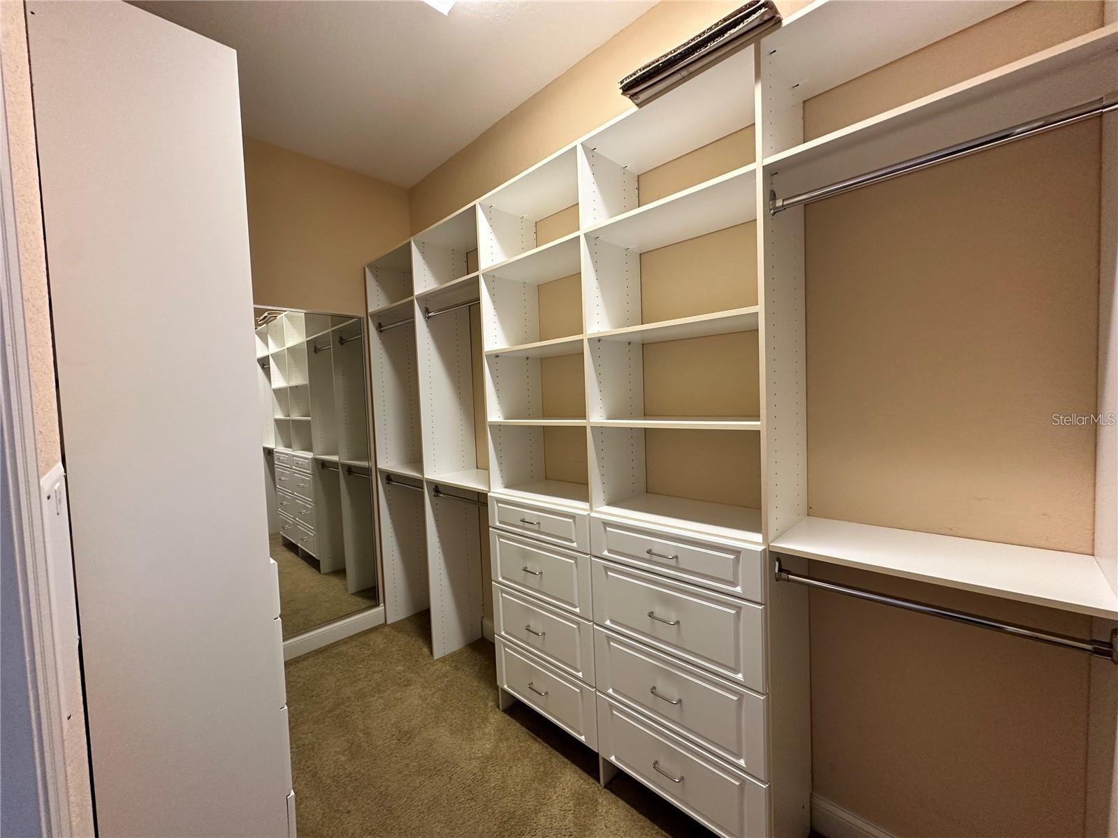 Primary closet