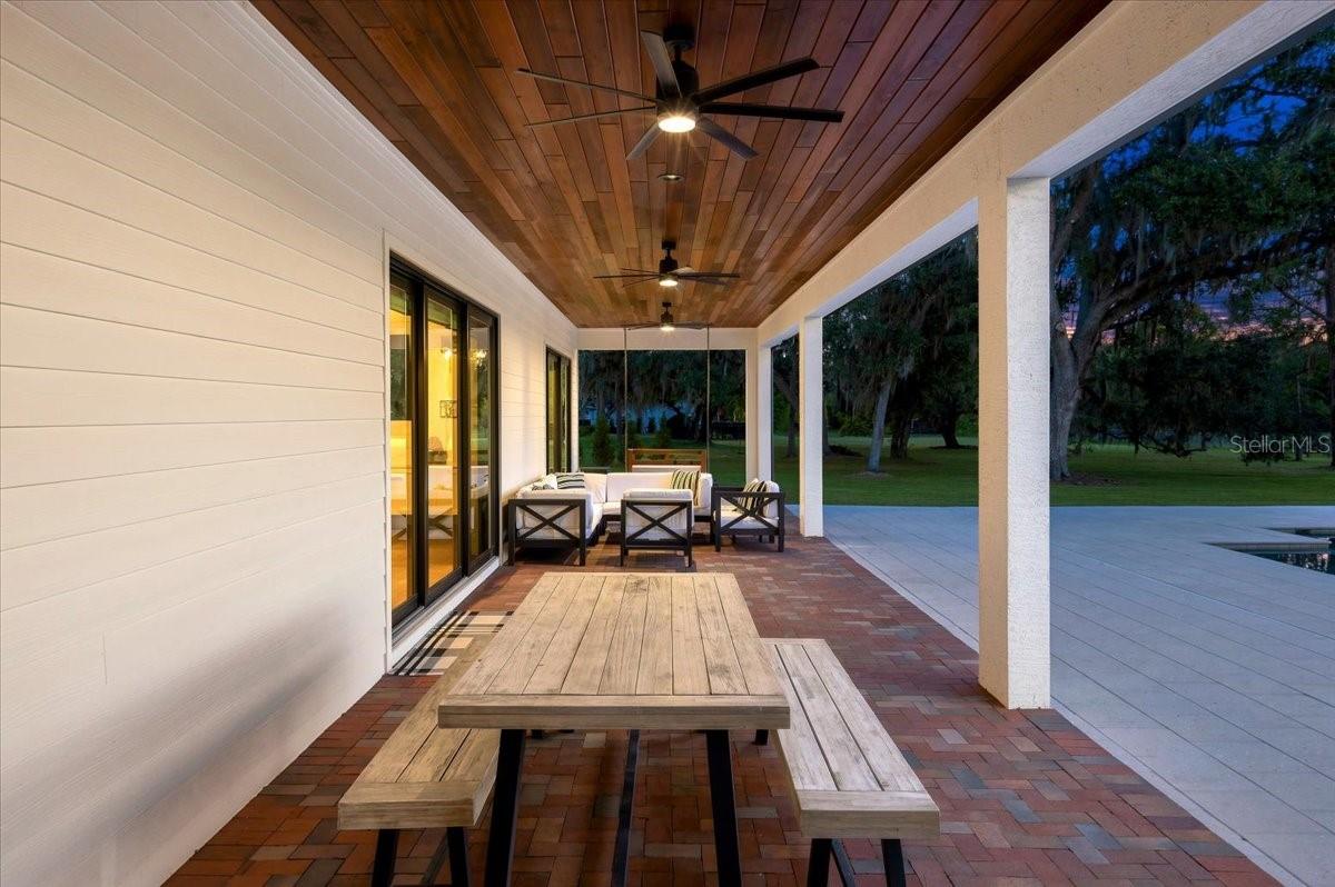 Rear Patio Twilight