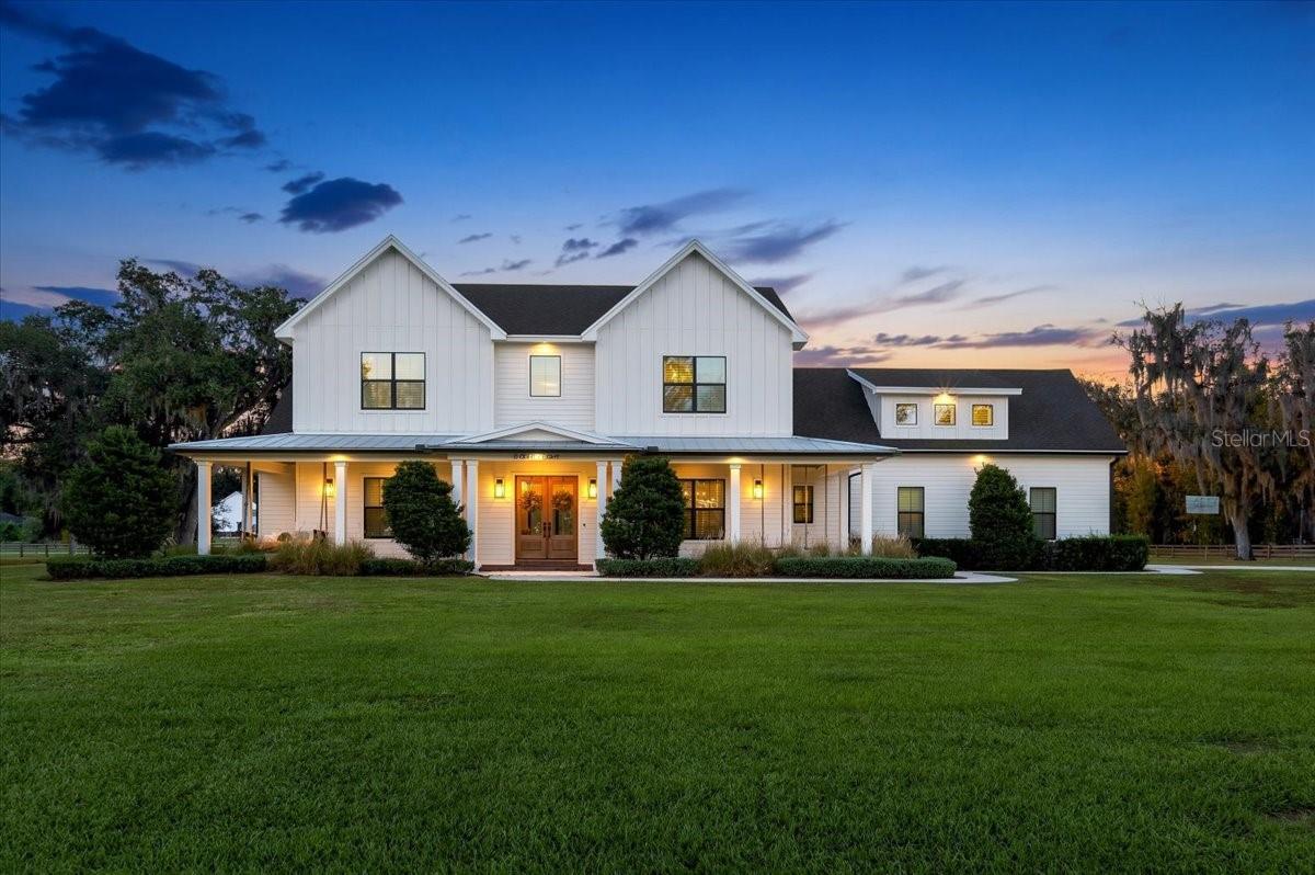 Twilight Front Elevation