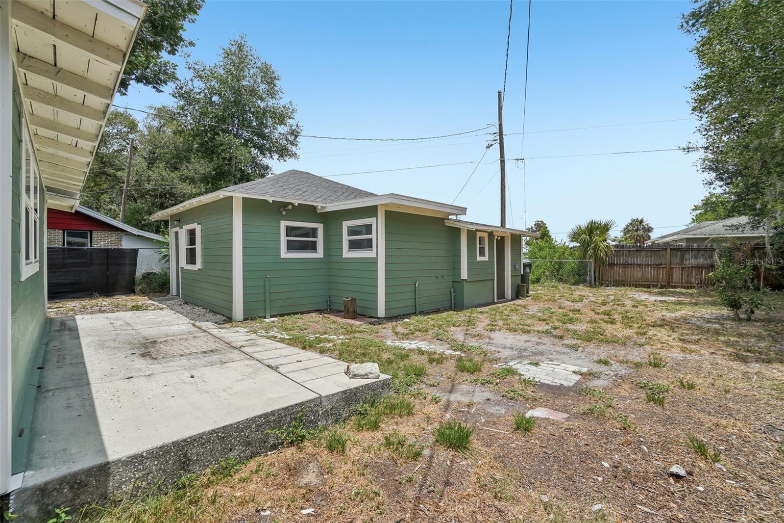Side View of Rear Porch