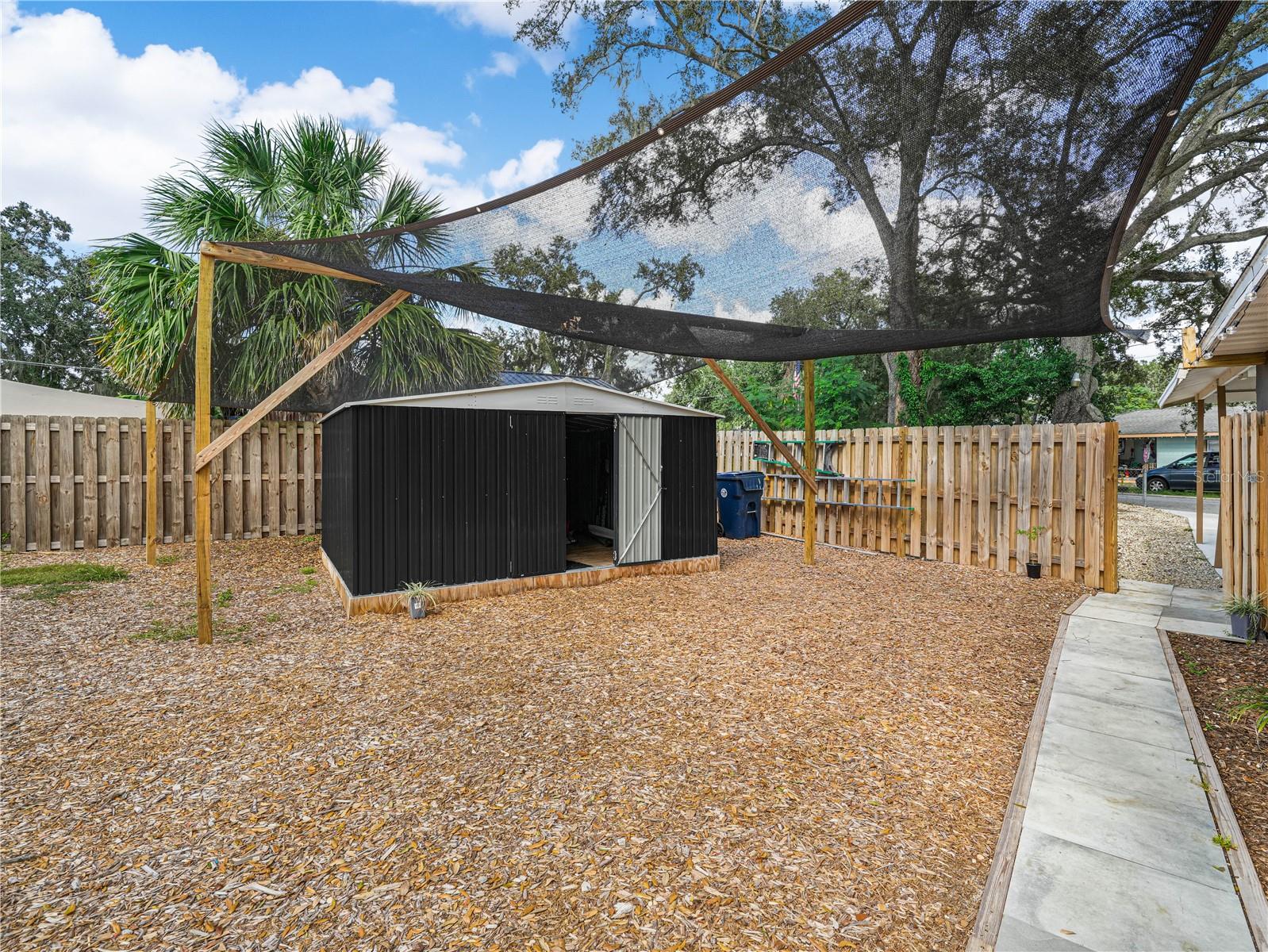 13' x 11' metal shed