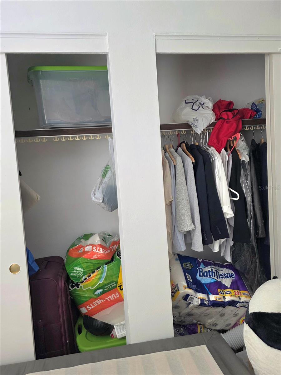 Double Closet in Primary Bedroom