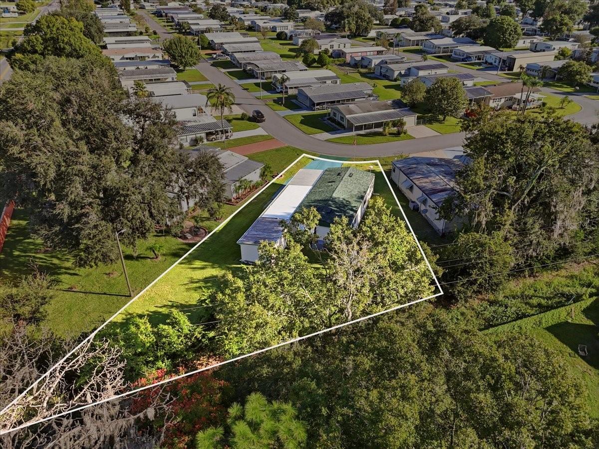 One of the larger lots in the community, along the exterior. .25 acres