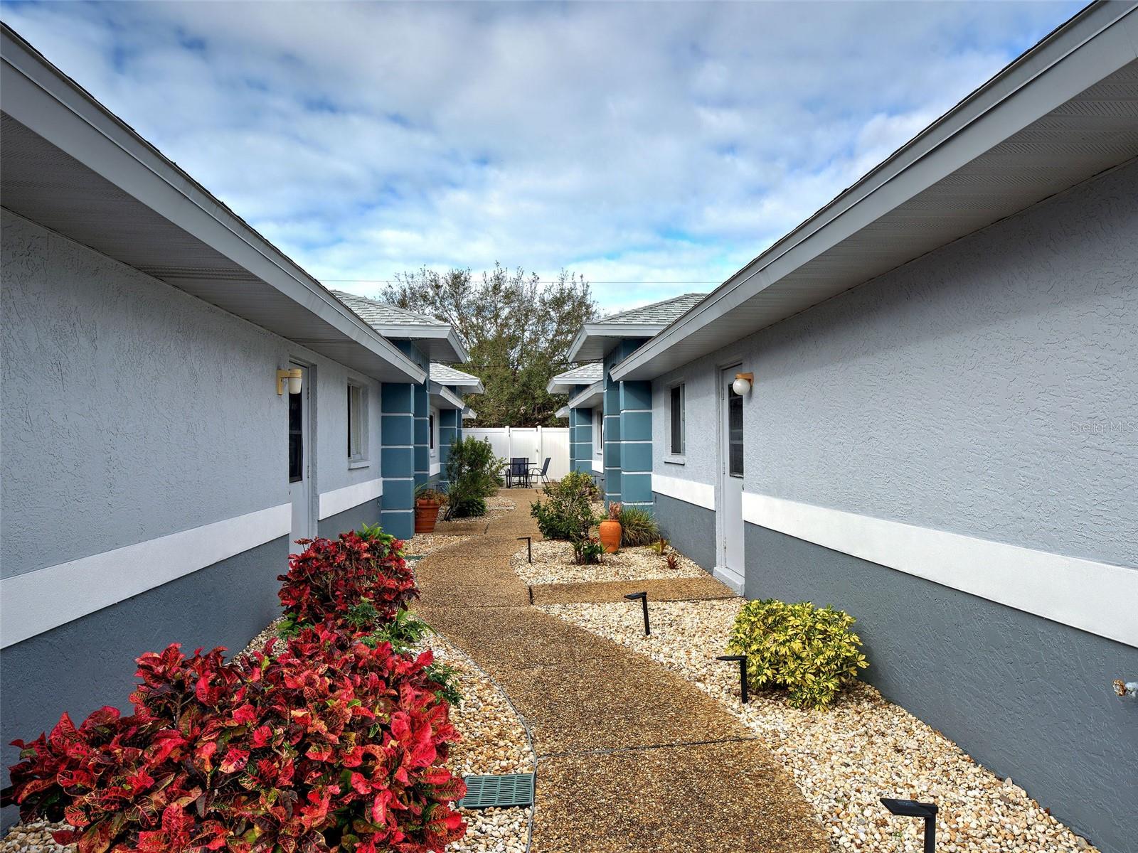 walkway to villa