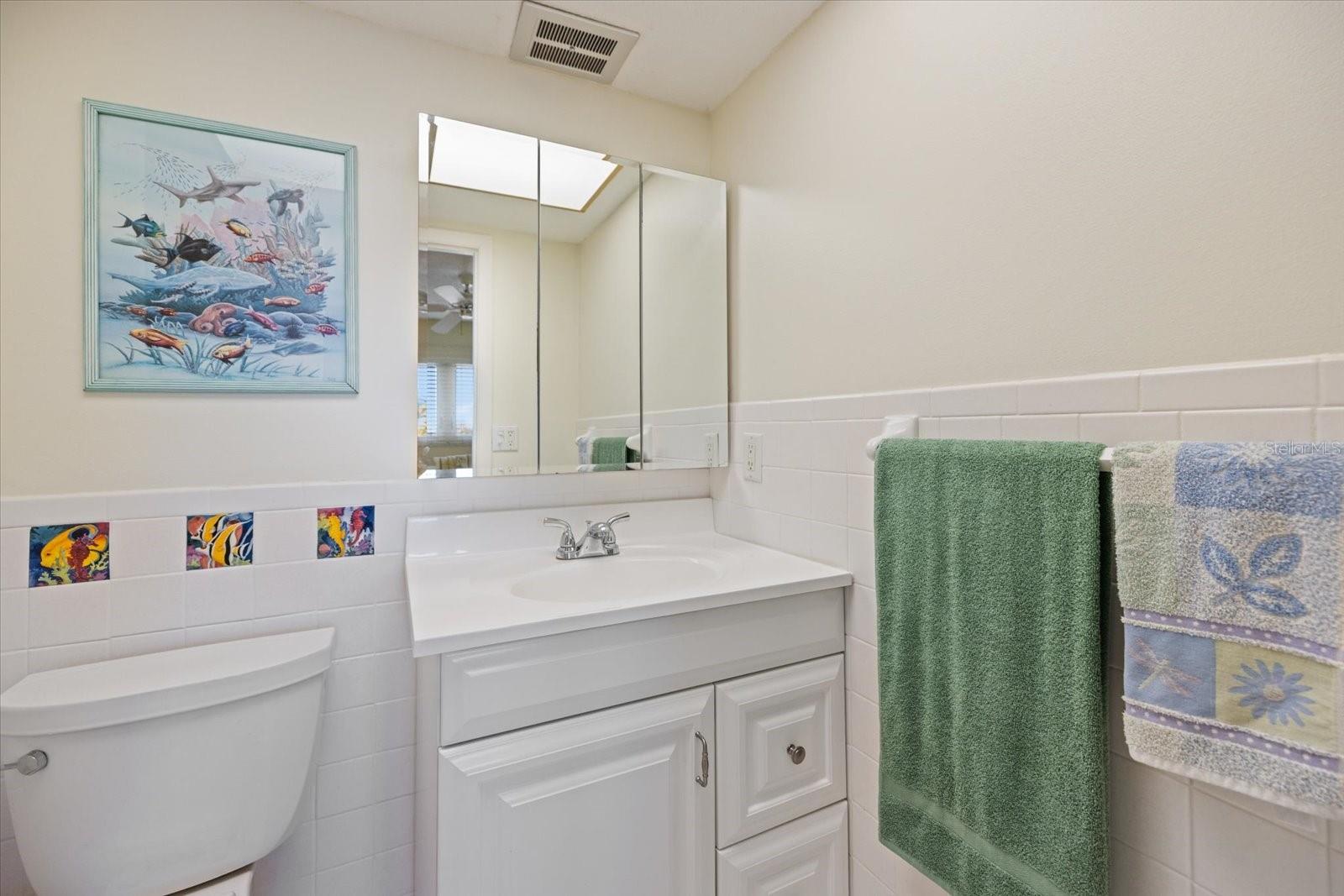 Suite 2 bath has shower