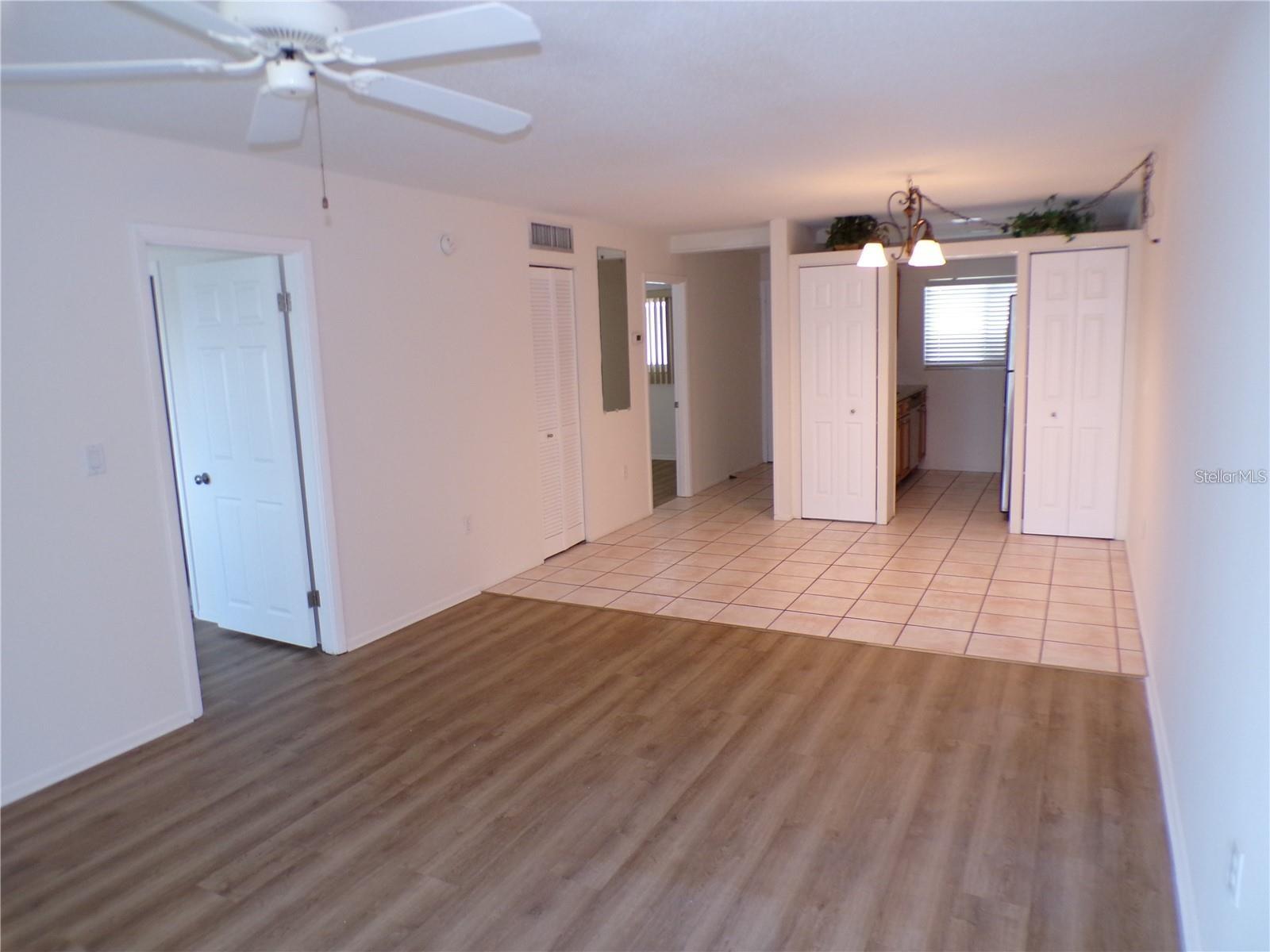 view from lanai towards kitchen