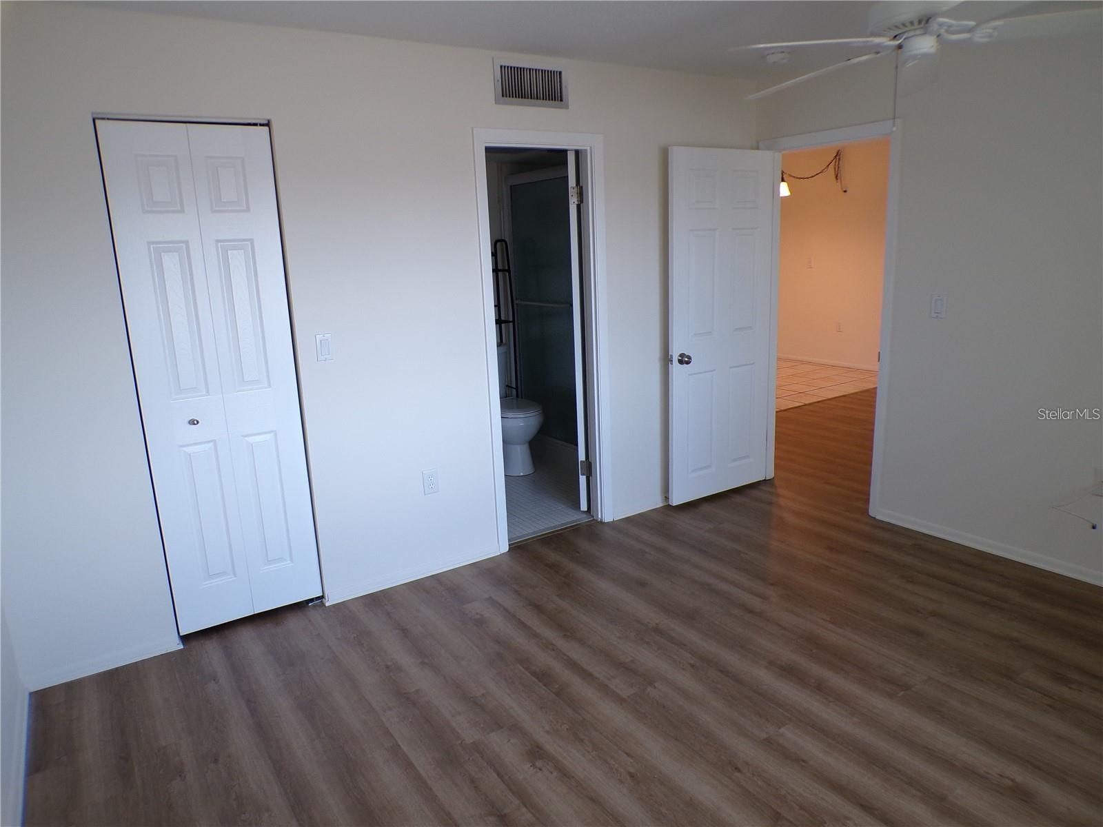 Primary Bedroom has walk in closet
