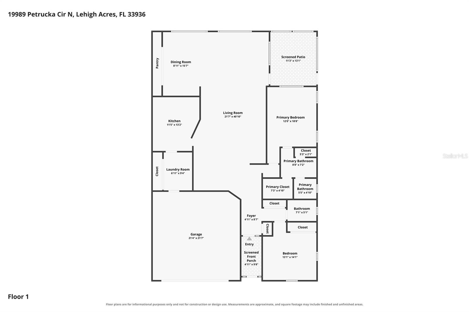 19989 PETRUCKA CIRCLE N, Lehigh Acres, FL 33936