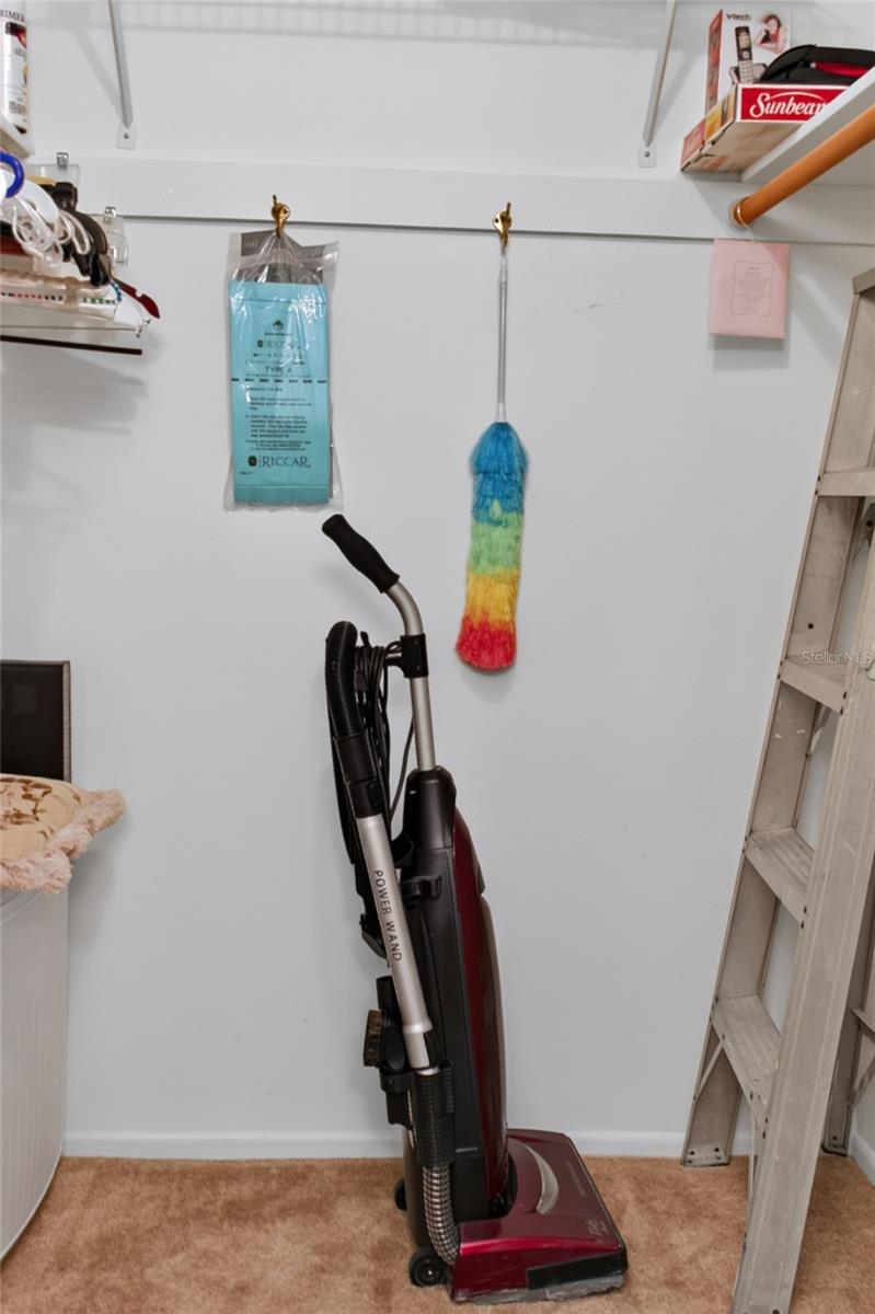 Plenty of room in primary walk-in closet