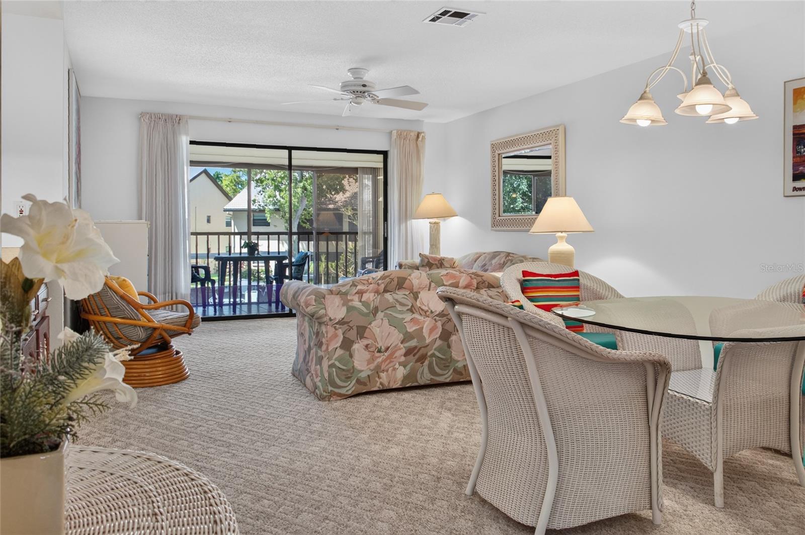 Open floor plan with dining and living combo