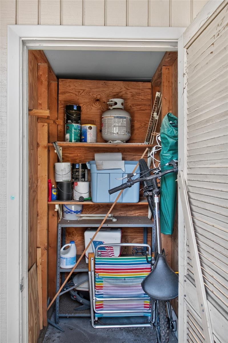 Plenty of room in outdoor storage unit