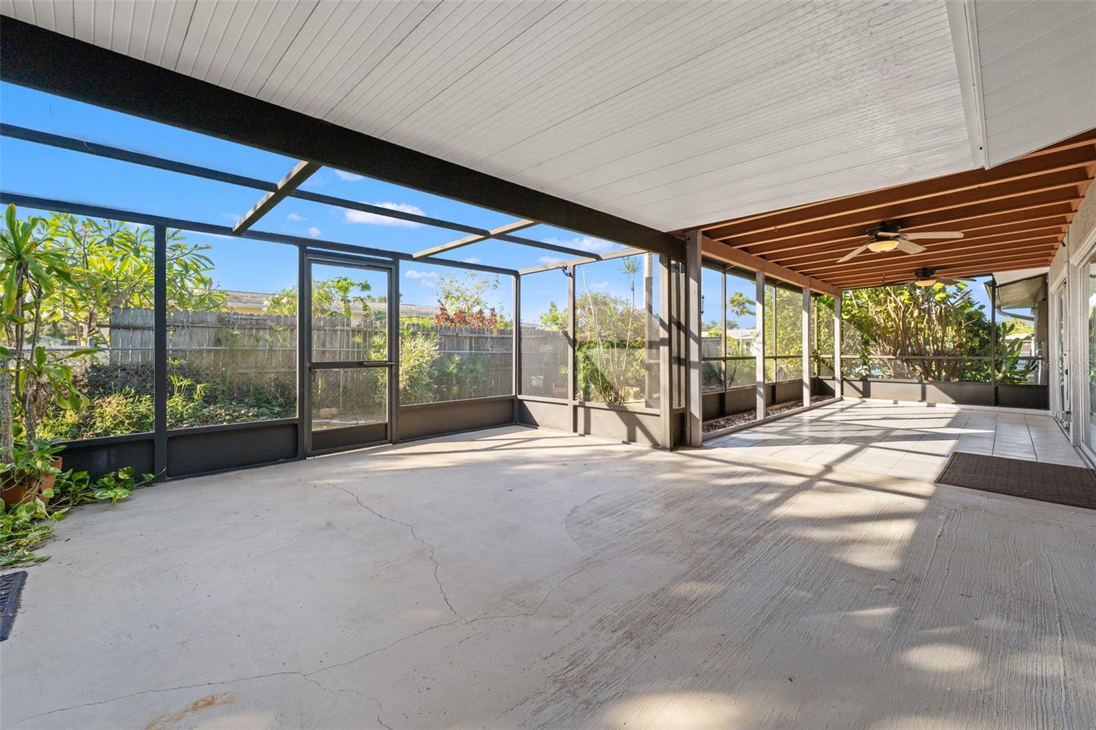 Lots of covered space, and privacy