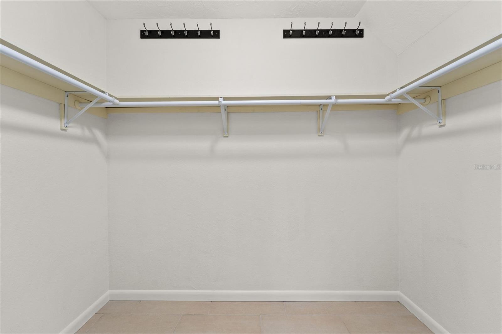 Spacious walk-in closet