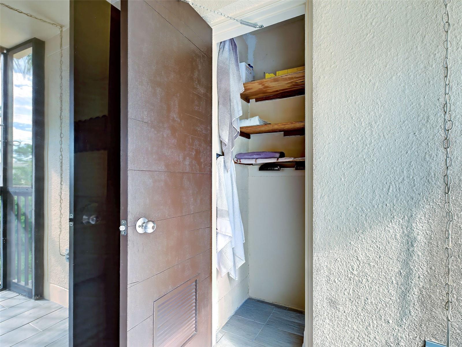 STORAGE ROOM LOCATED ON LANAI