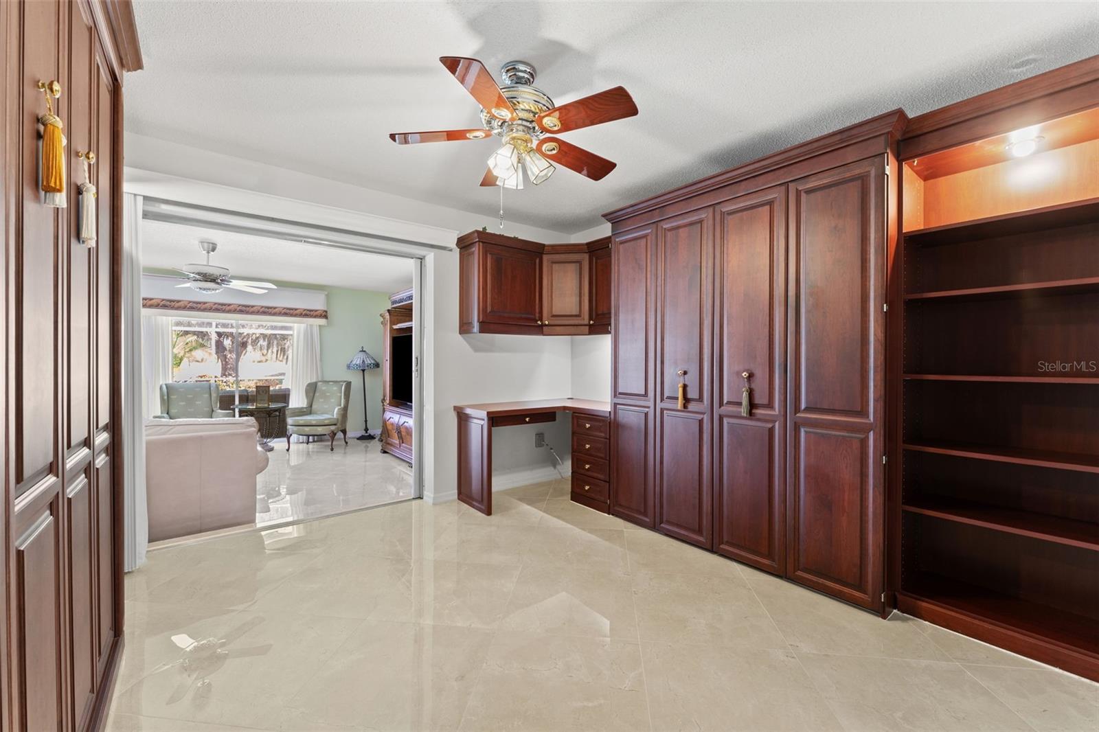 Custom cabinetry and Murphy bed