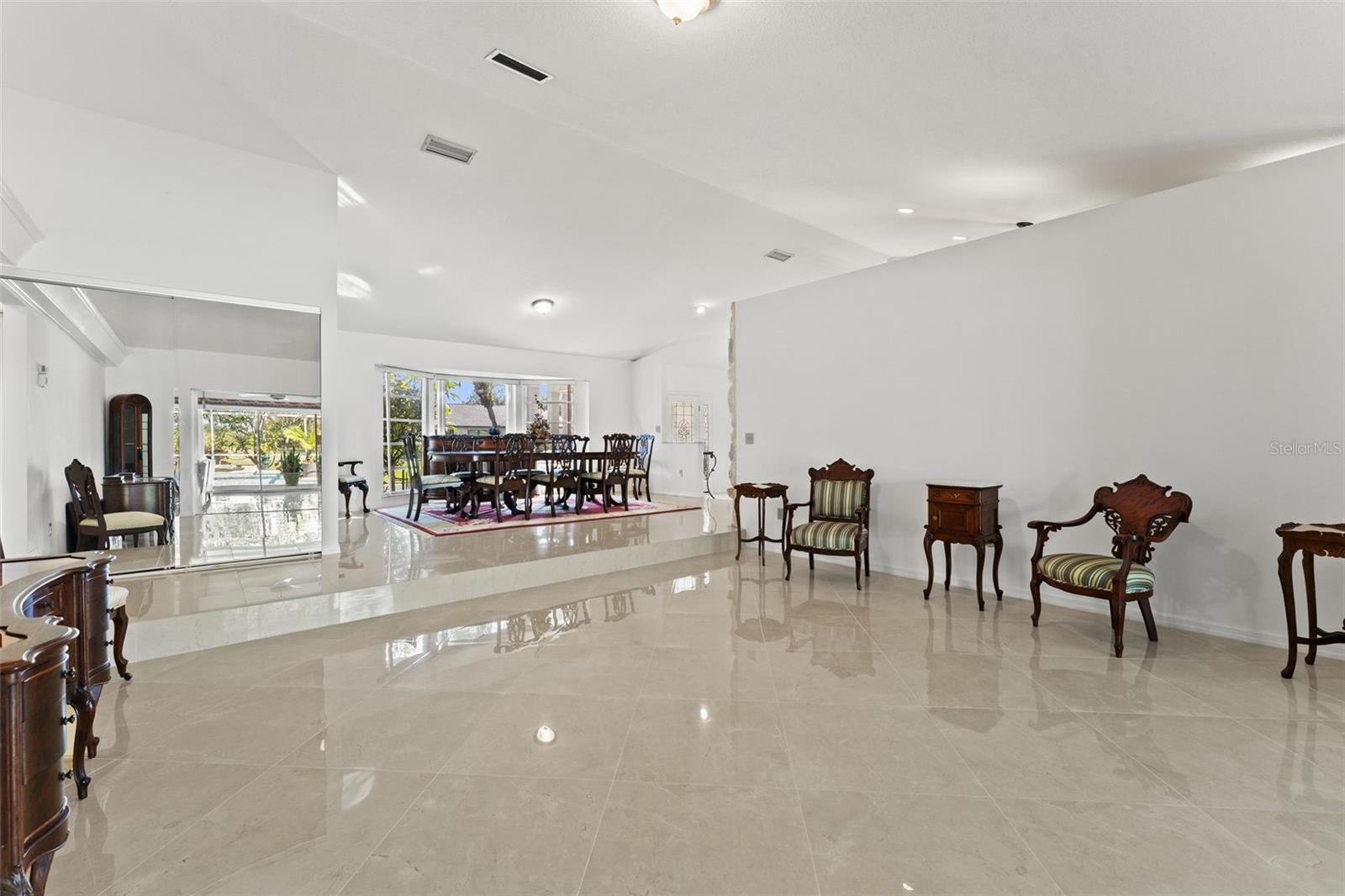 Marble flooring