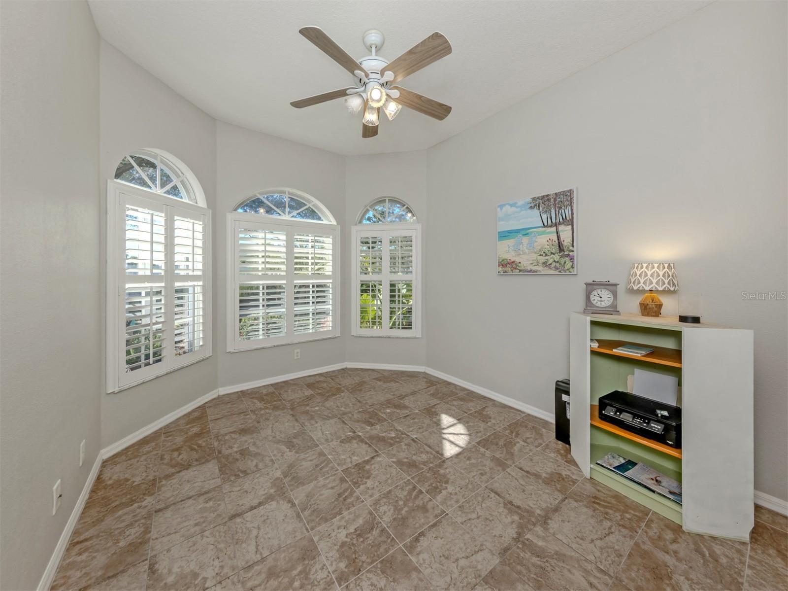 Oh, the charm of a beautiful bay window! This delightful bedroom has a personality all its own, with a lovely architectural touch that adds character and creates an inviting space for guests, a stylish home office, or a cozy personal hideaway!