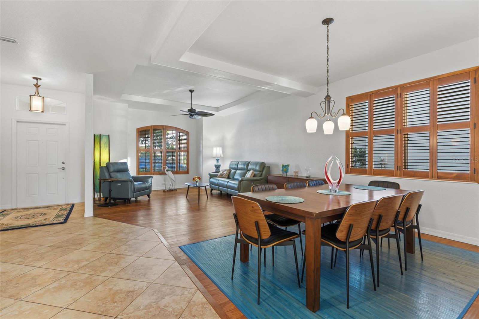 Plenty of room to extend the dining table, if need be