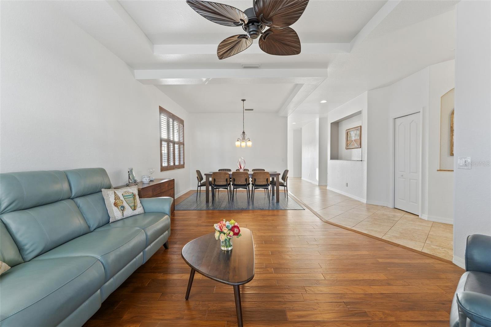 Open Concept Living Room/Dining Room, great for entertaining!