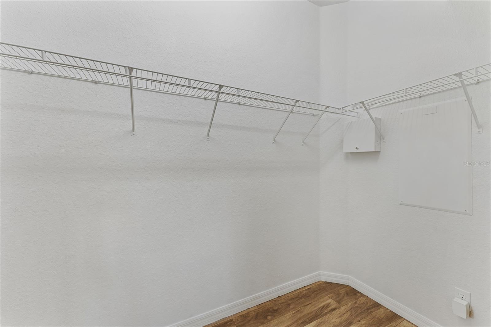 Spacious walk-in closet