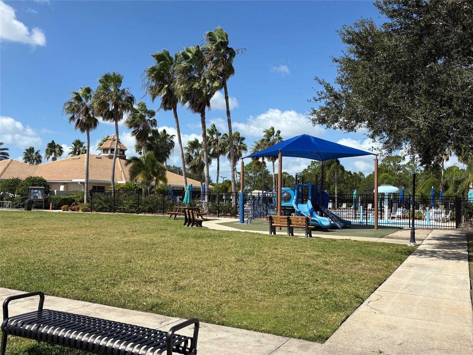 View of children's play area  and clubhouse