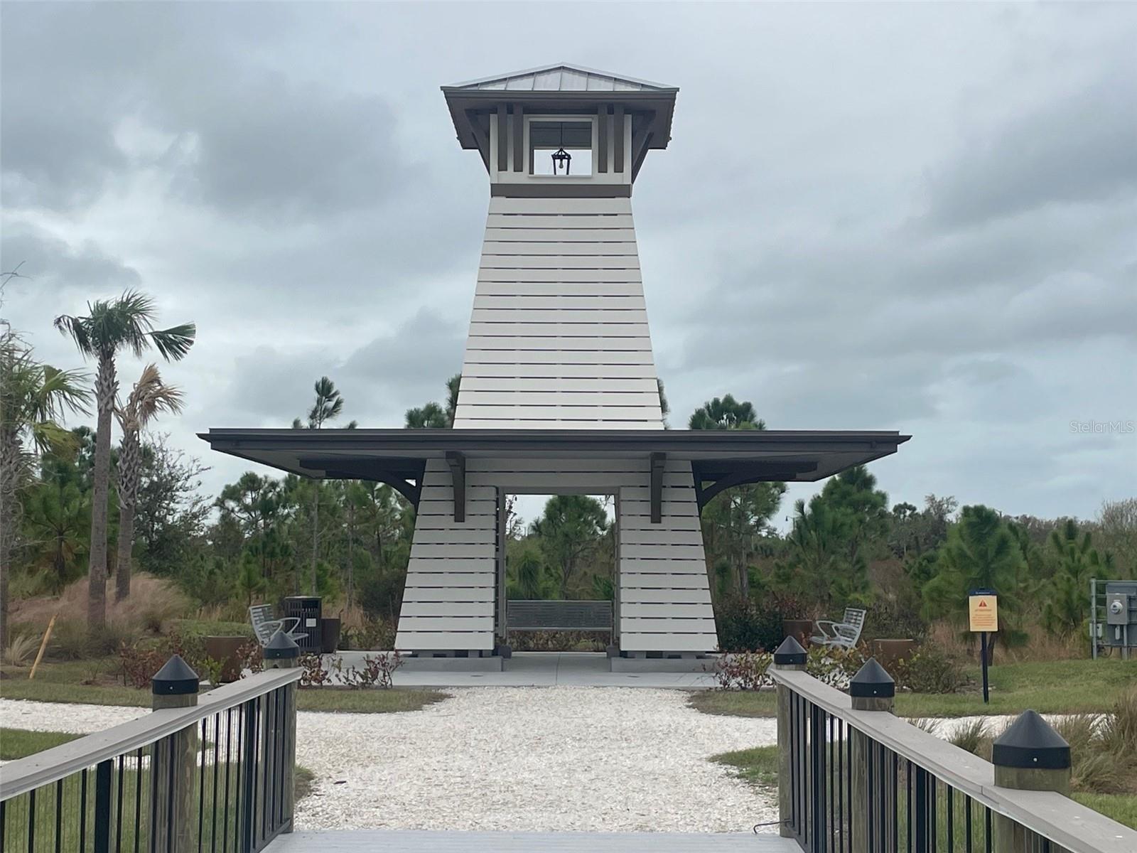 Lighthouse found along the 3-mile walk around the Gran Lake
