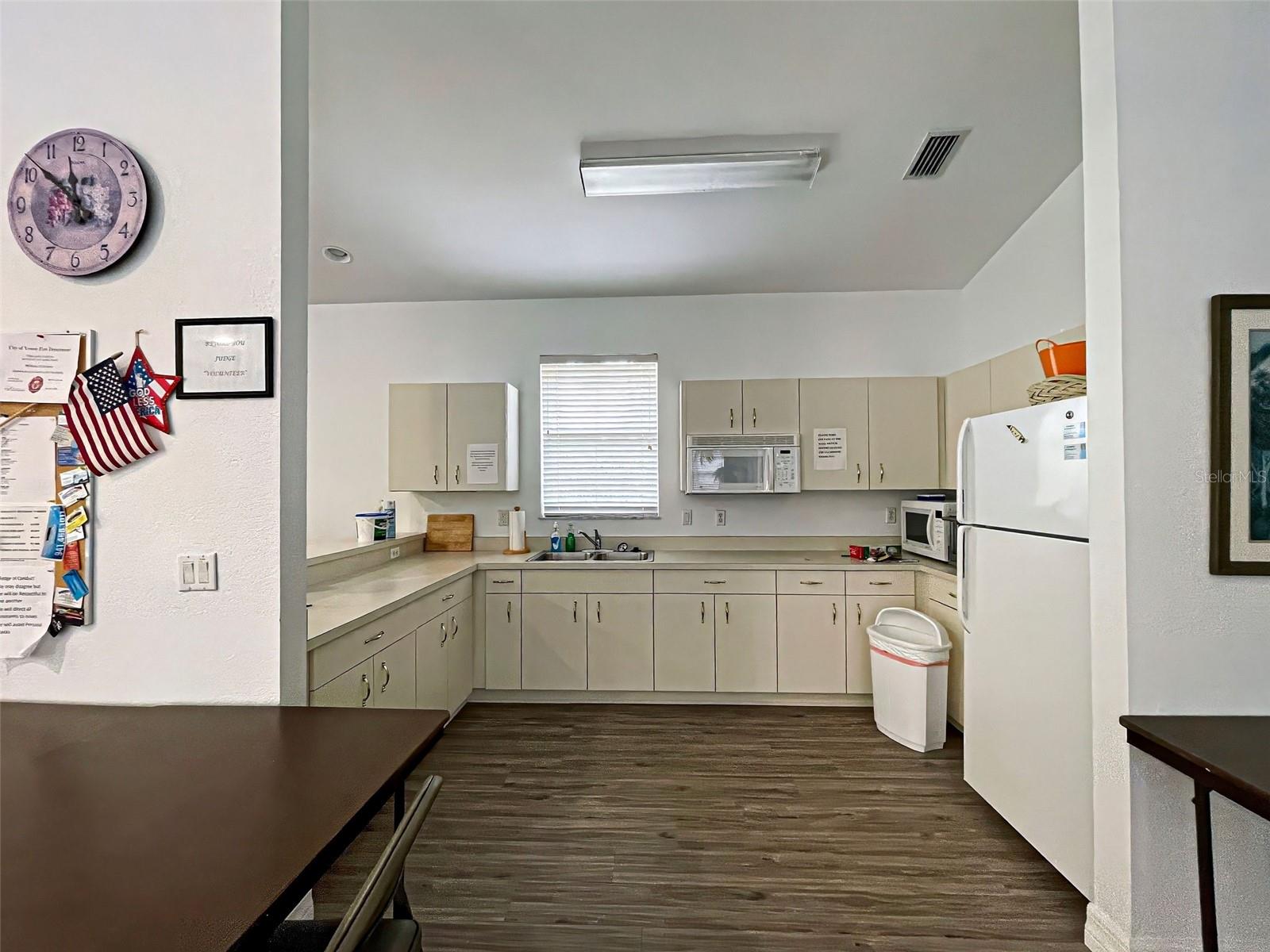 The community kitchen.