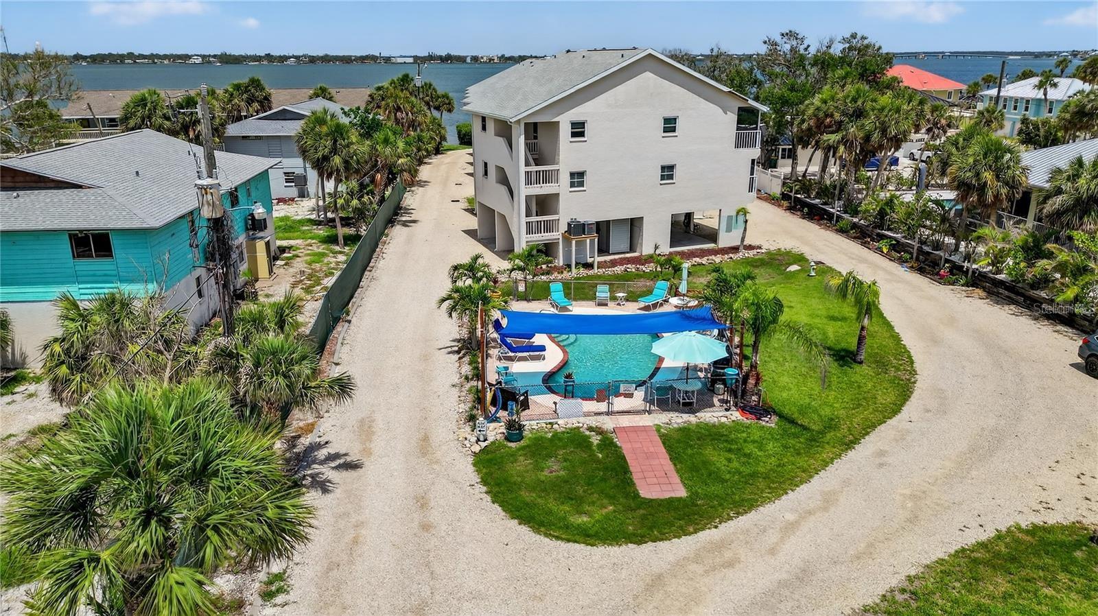 Aerial View of Manasota Shores with Lemon Bay in the Background Aerial View of Manasota Shores with Lemon Bay in the Background