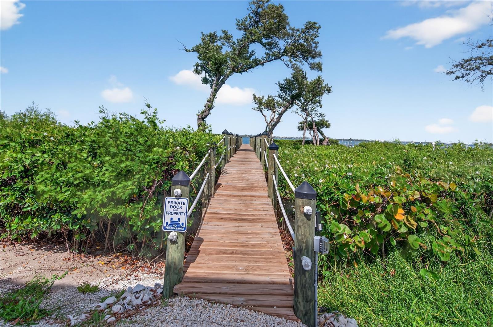 Pier Access to Dock on Lemon Bay