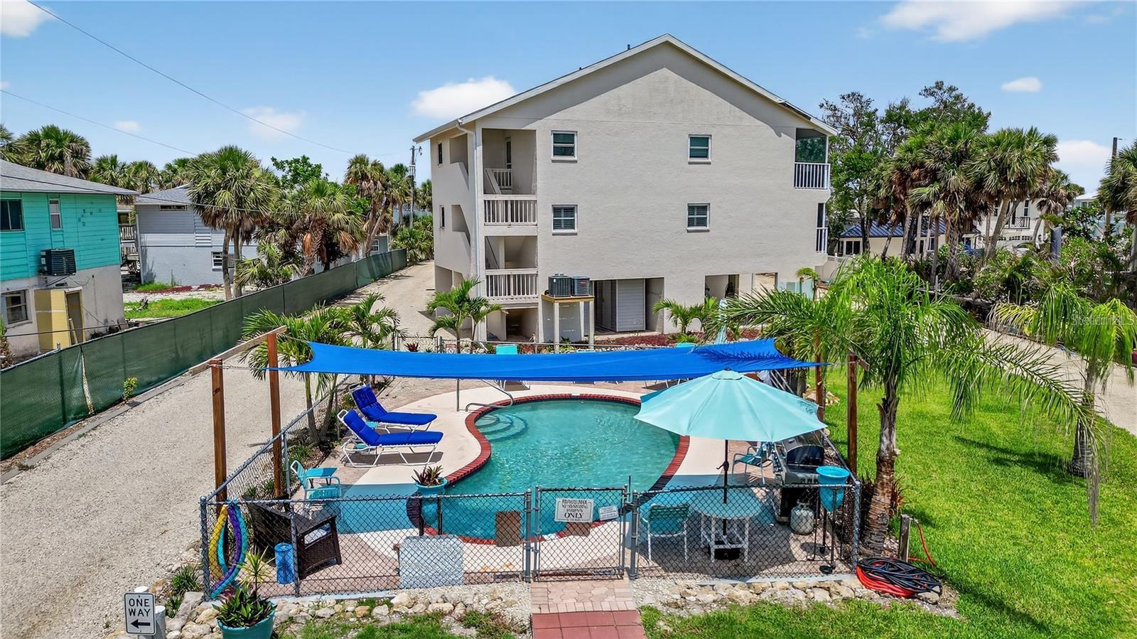 Heated Pool and Barbecue Area