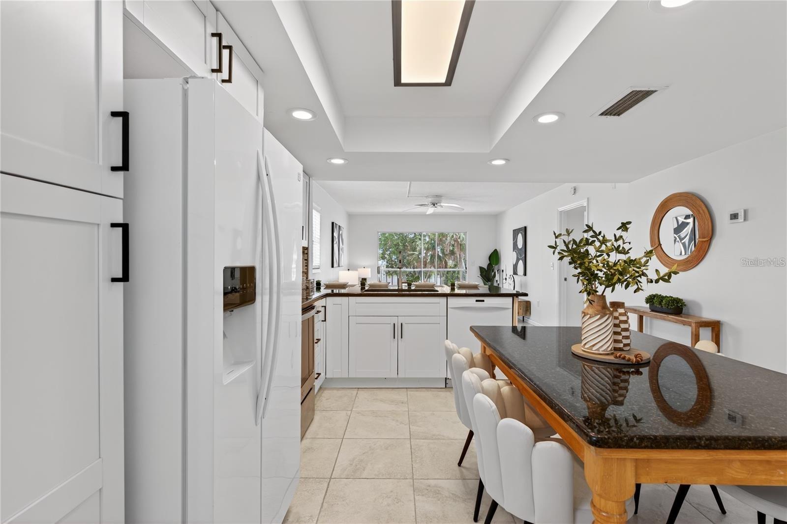 Open Plan Kitchen with Views to the Lanai Open Plan Kitchen with Views to the Lanai