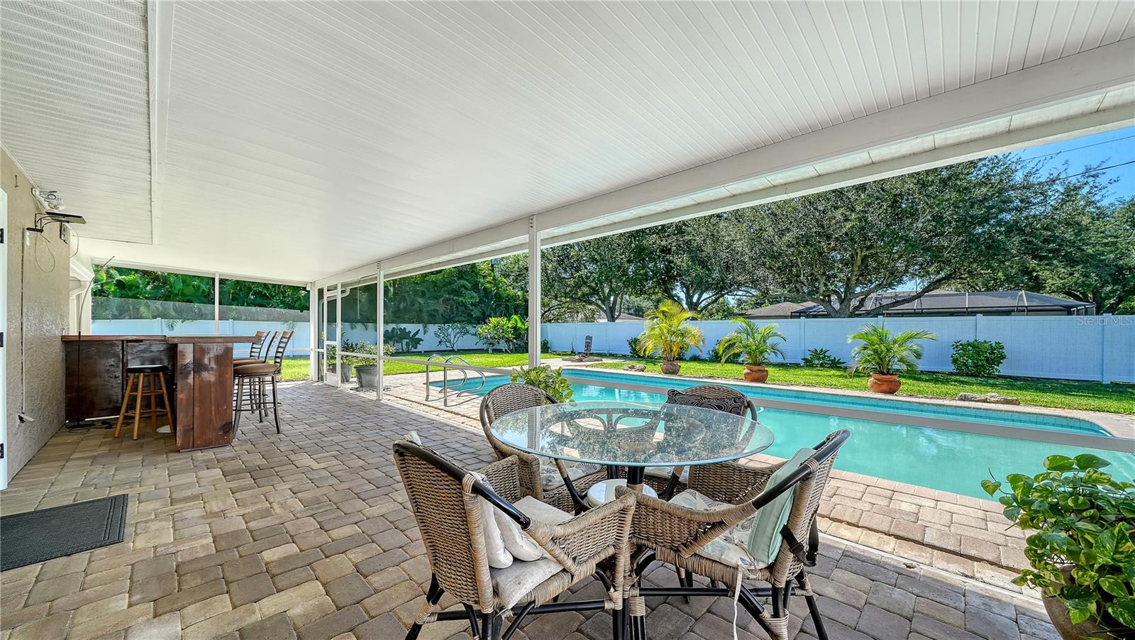 Florida Room looking toward backyard firepit