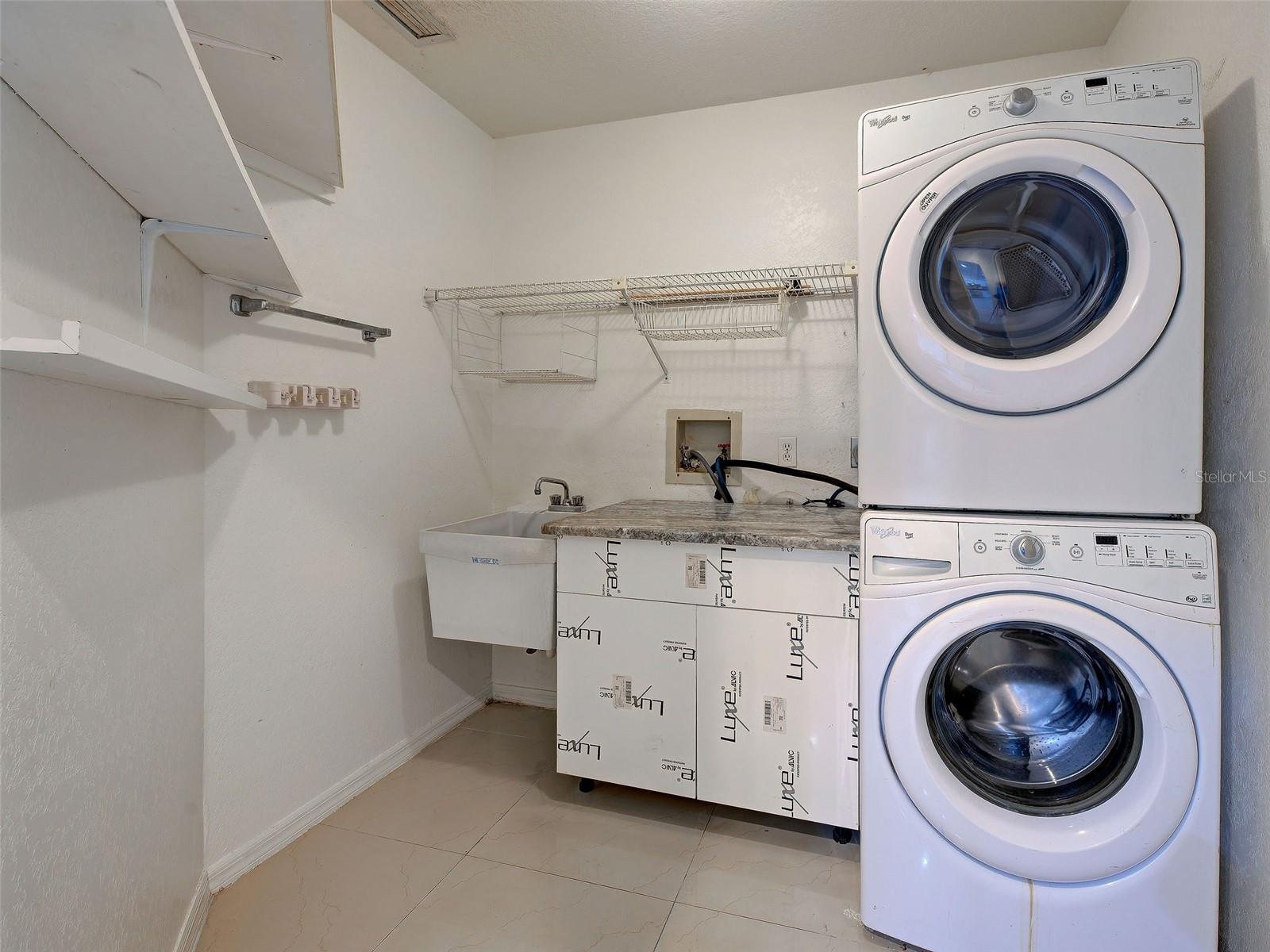 Indoor utility, Washer and Dryer included