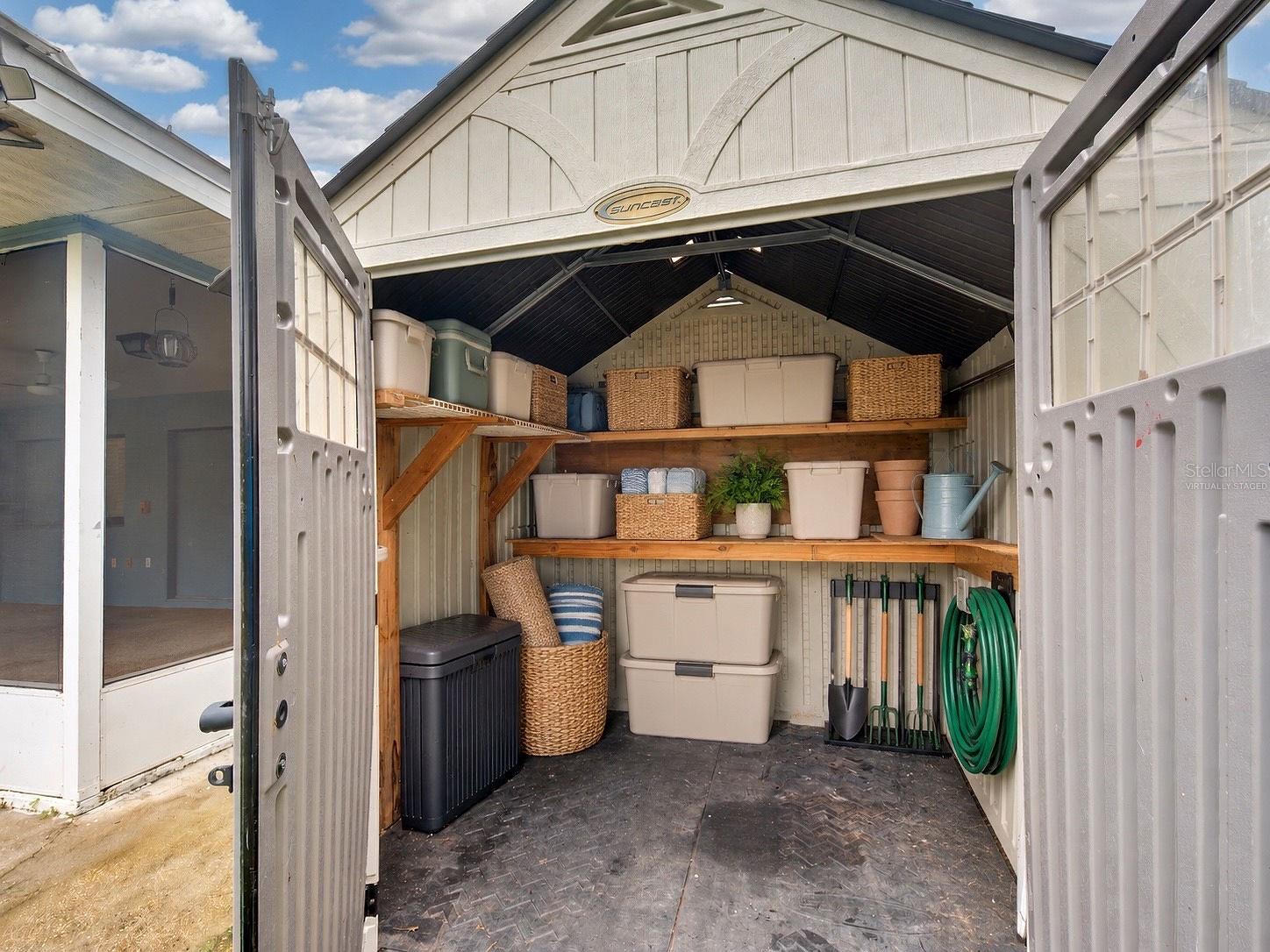 Virtually Staged Shed