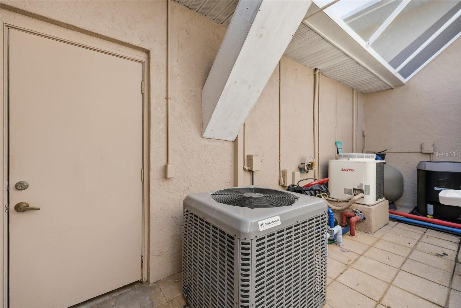 pool equipment area