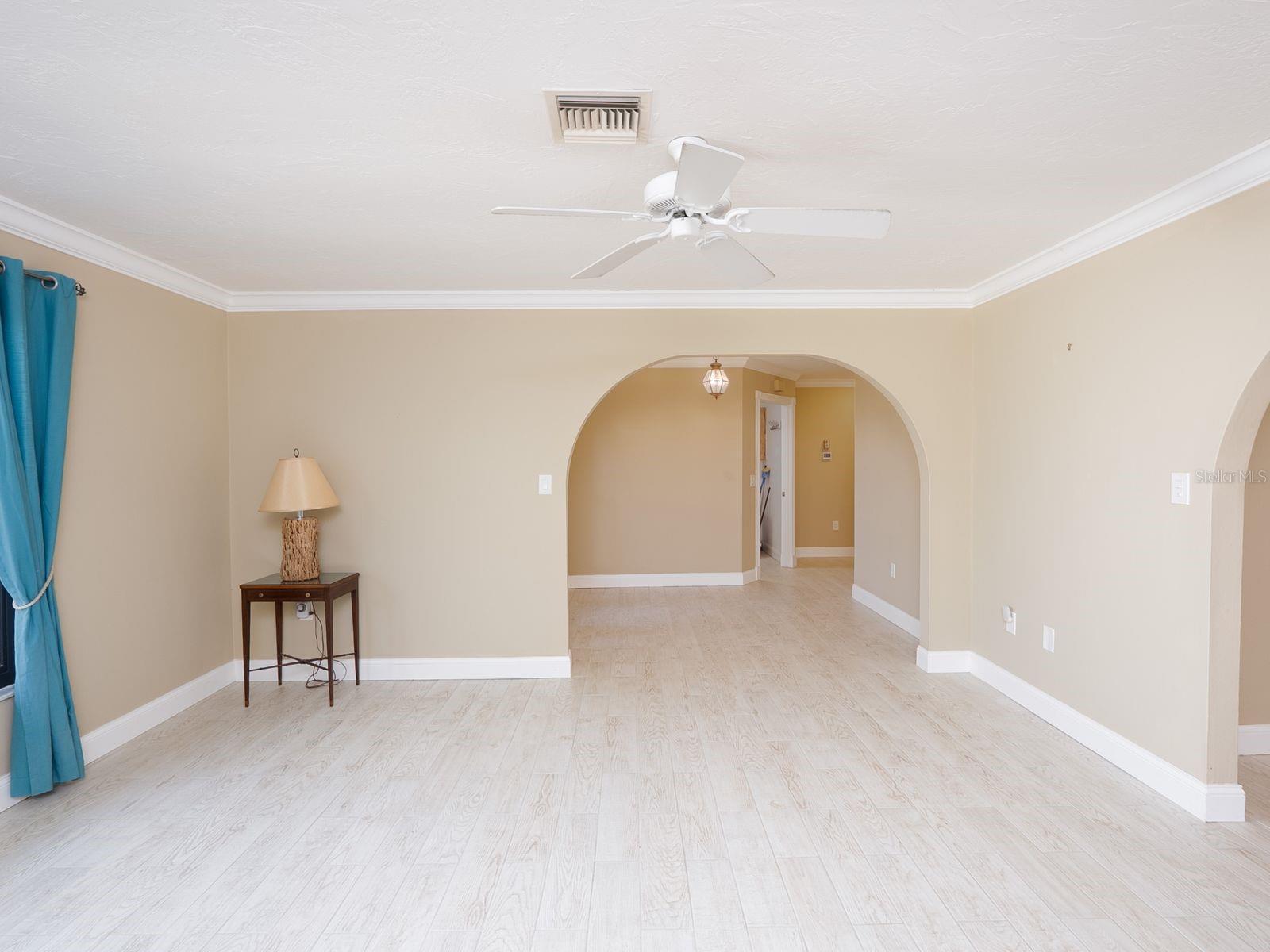 living room looking toward foyer
