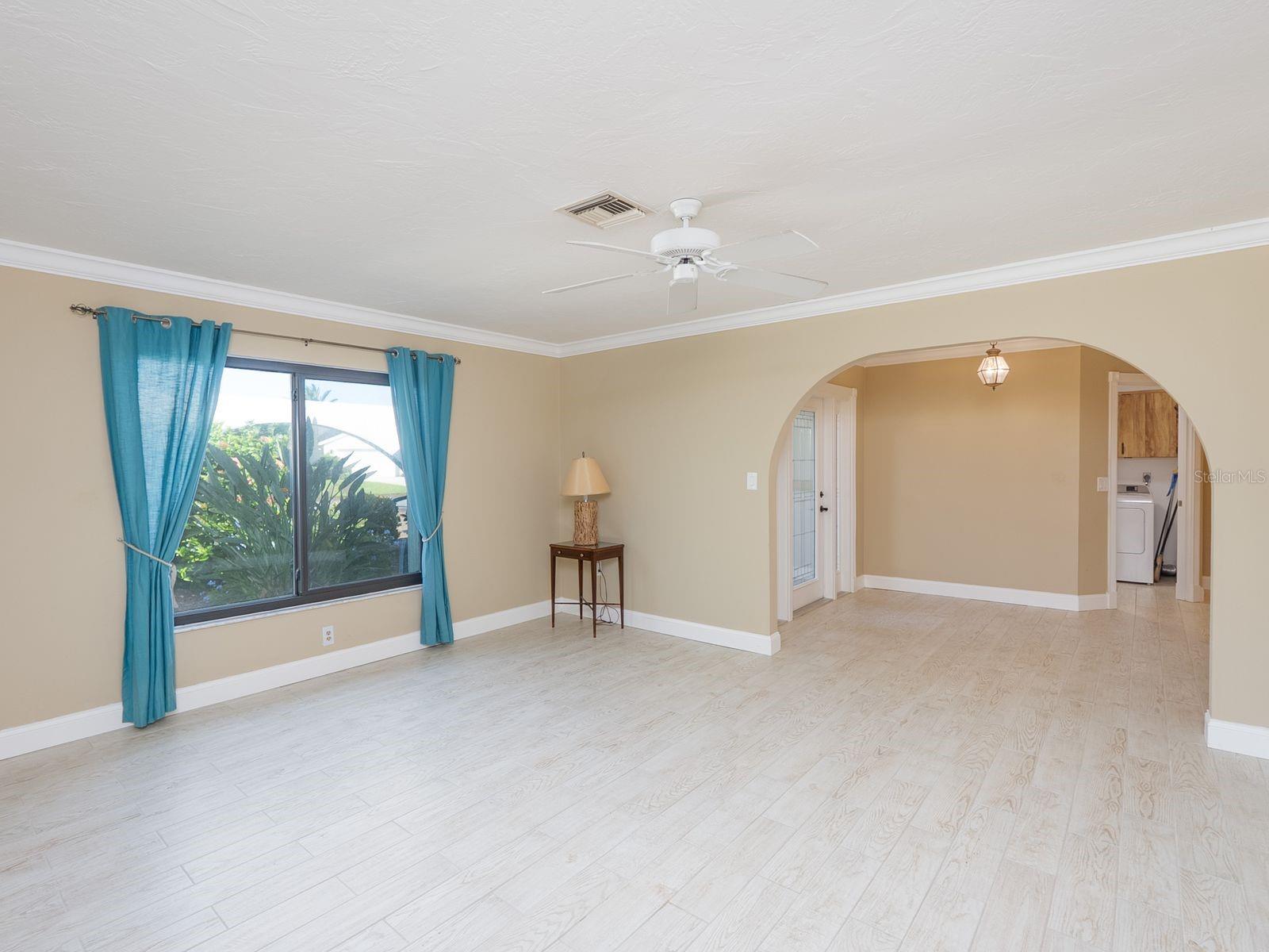 living room looking toward foyer