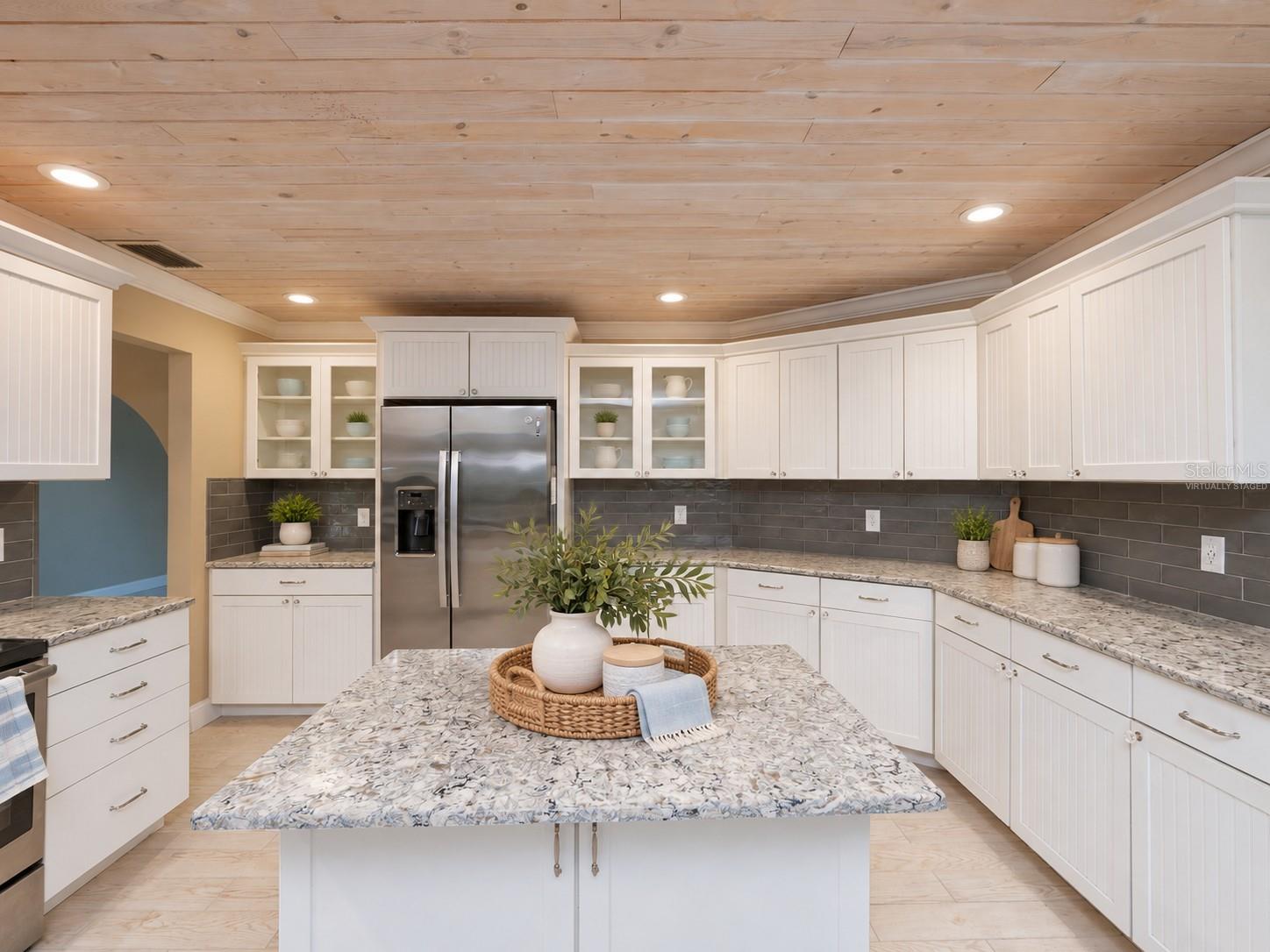 virtually staged kitchen