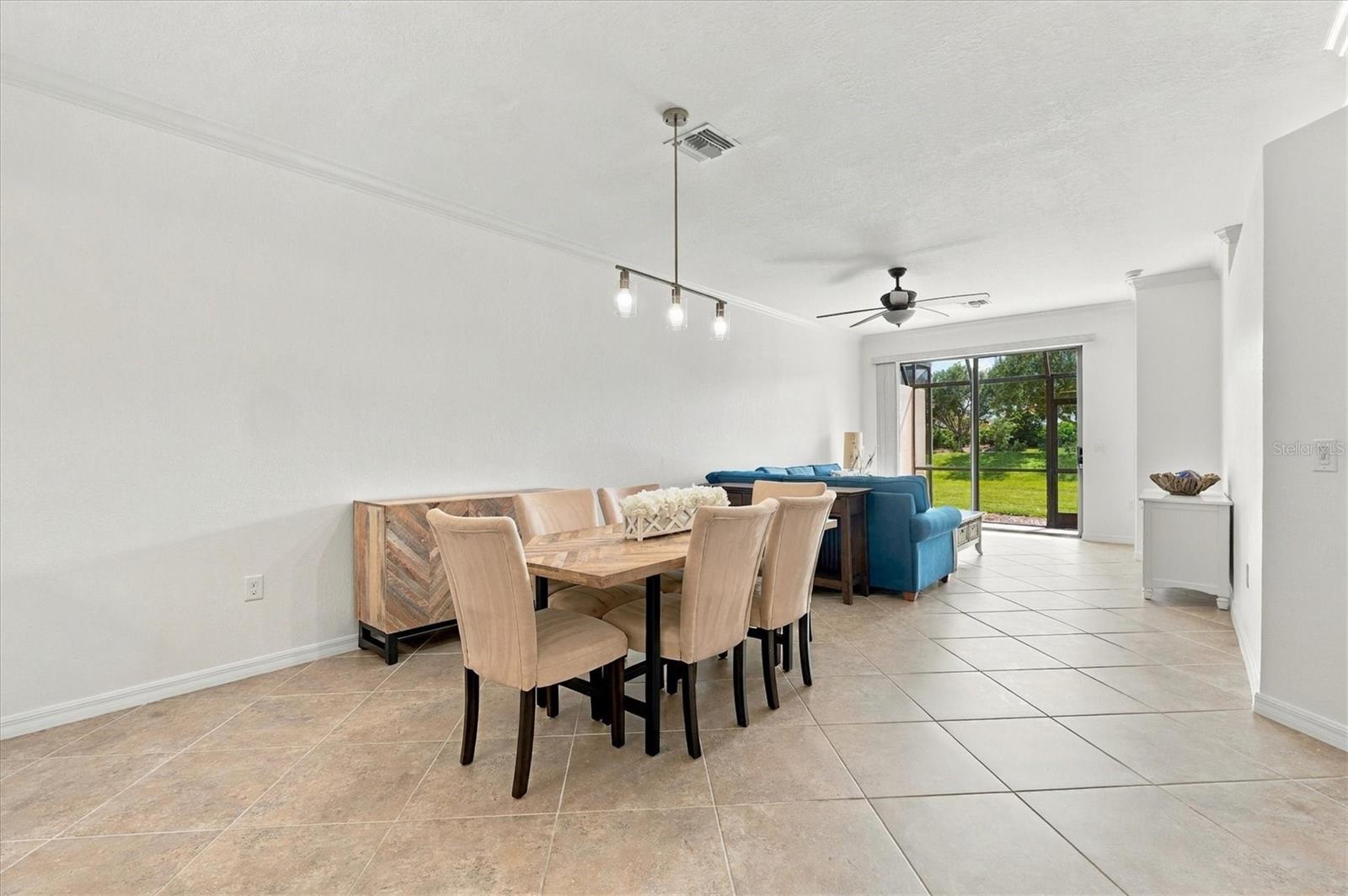 Freshly Painted Interior Dining Room & Living Room