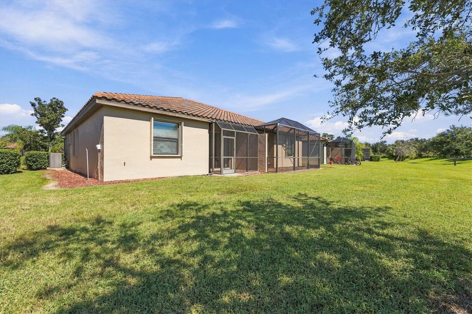 Expansive Rear View of Villa Grounds