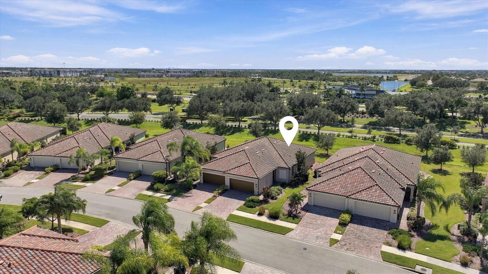 Aerial of Villa with Private Preserve Homesite